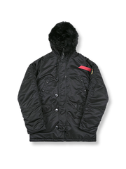 N-3Bフード付き中綿ジャケット