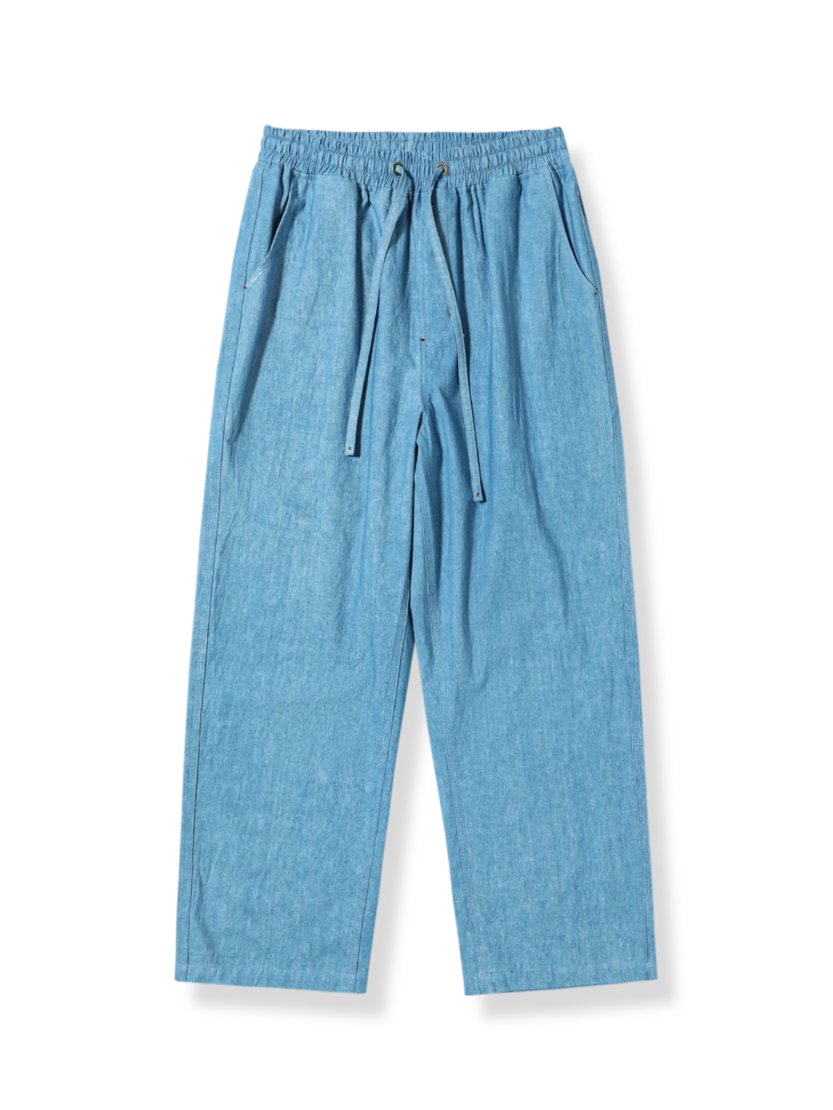蓝染めワイドデニムパンツ