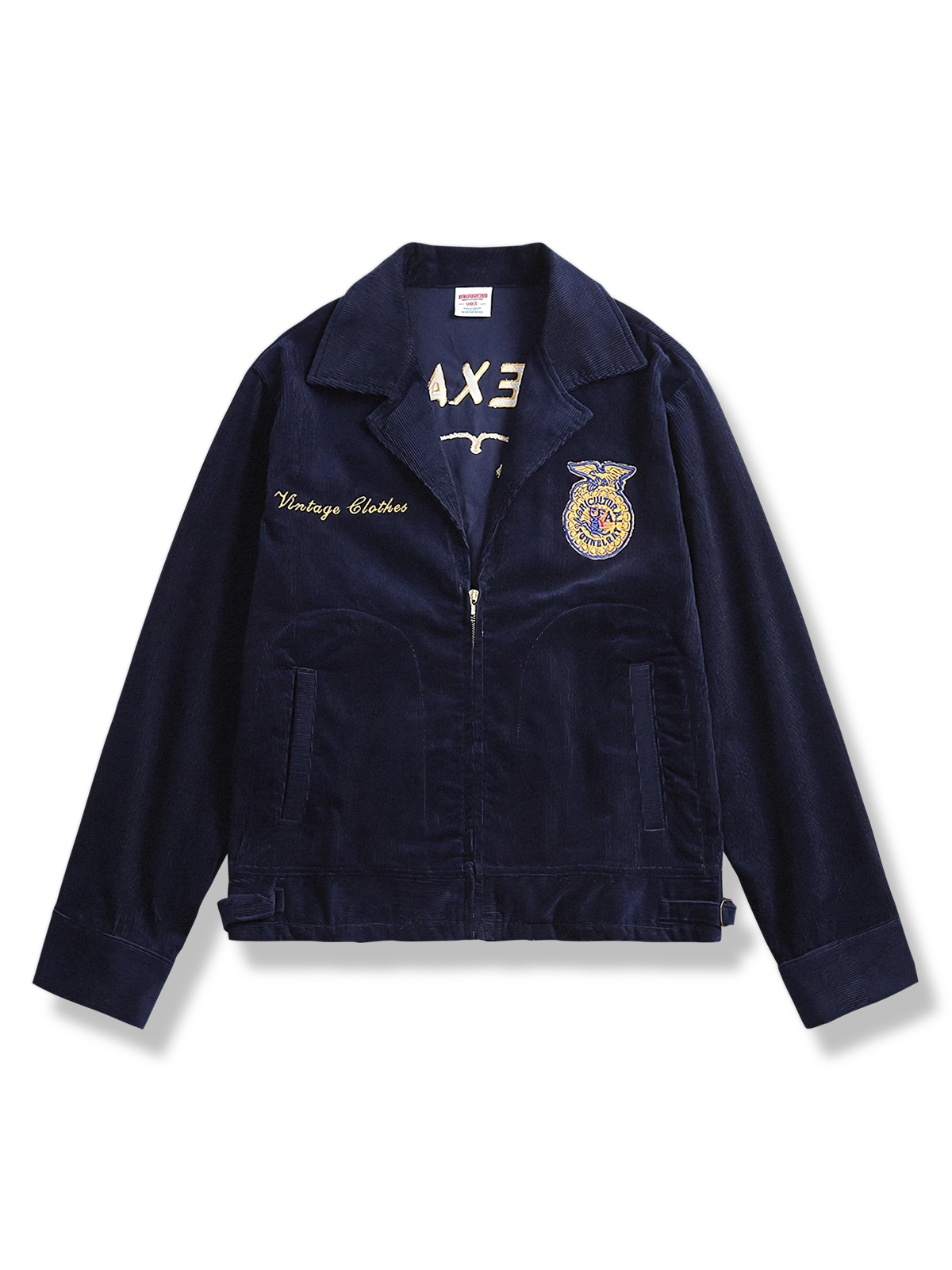 刺繍入り コーデュロイワークジャケット