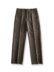 ウールストレートレッグパンツ