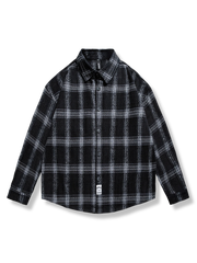 カジュアル長袖チェックシャツ