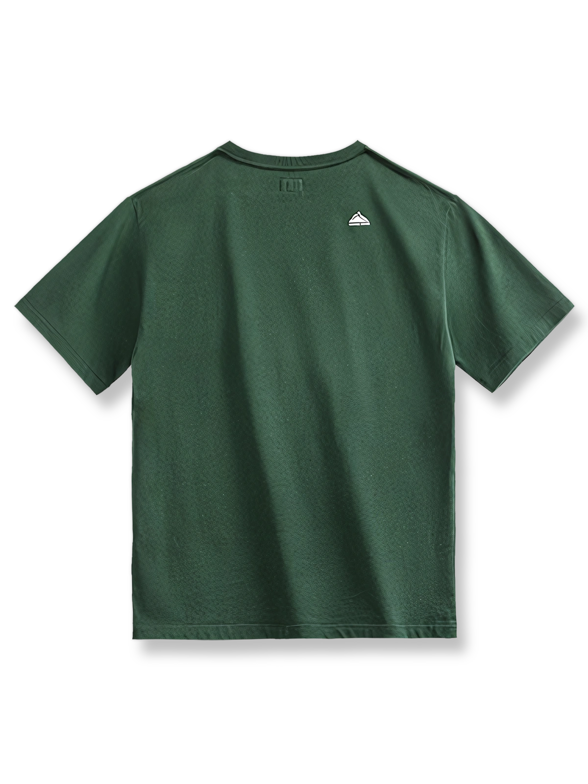  アメリカンカジュアルレタリングシャドウプリントTシャツの全身展示図。