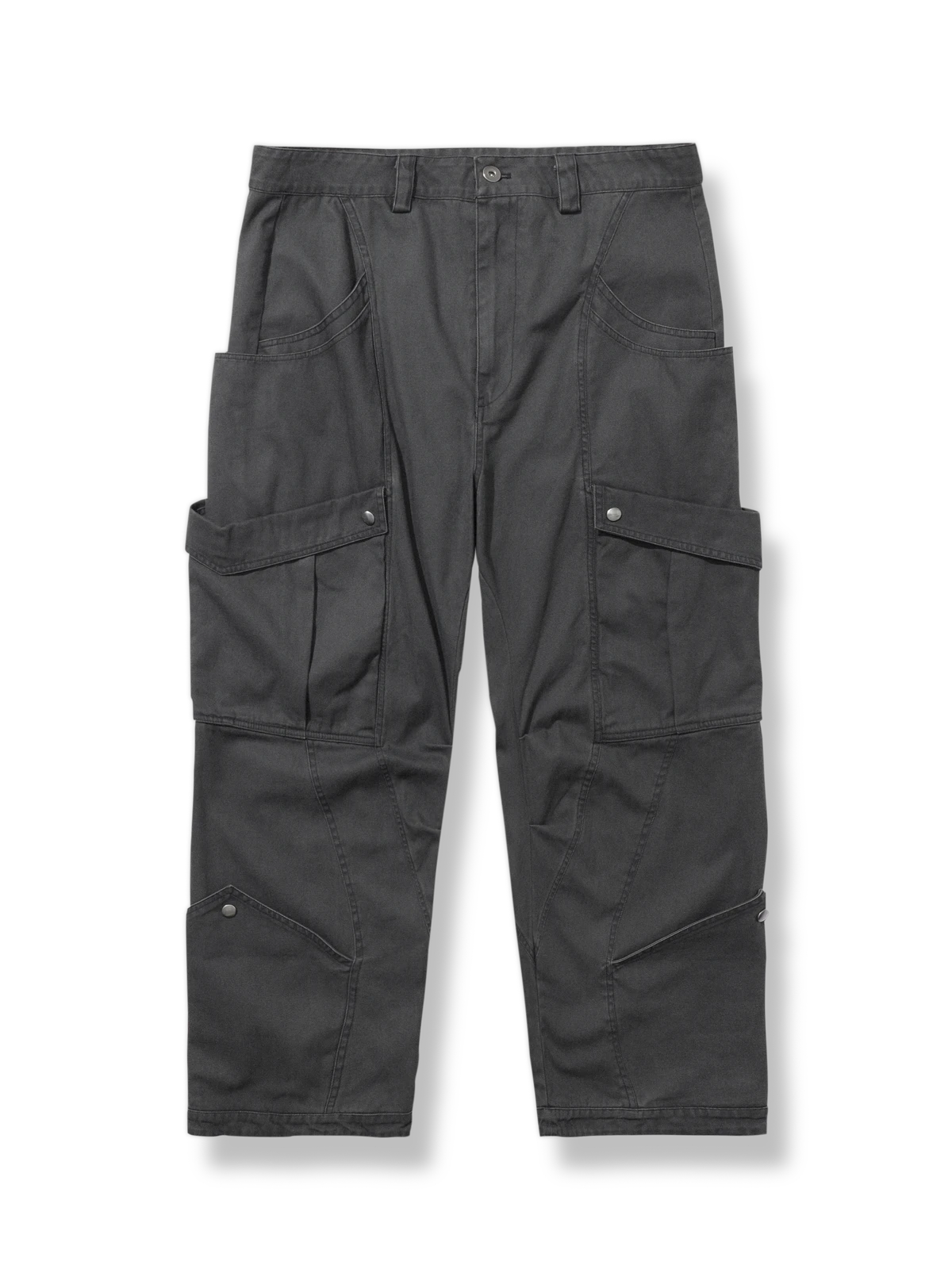 ポケット付き ストレートレッグワークパンツ