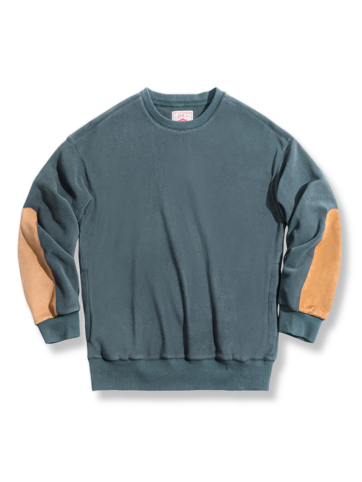 コントラストカラー フリースパッチワークスウェット