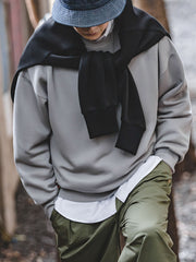 ドロップショルダー スキューバニットスウェット