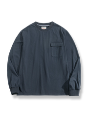 ベロア切り替え ピュア長袖スウェット