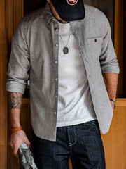 微起毛 フランネル ワークシャツ