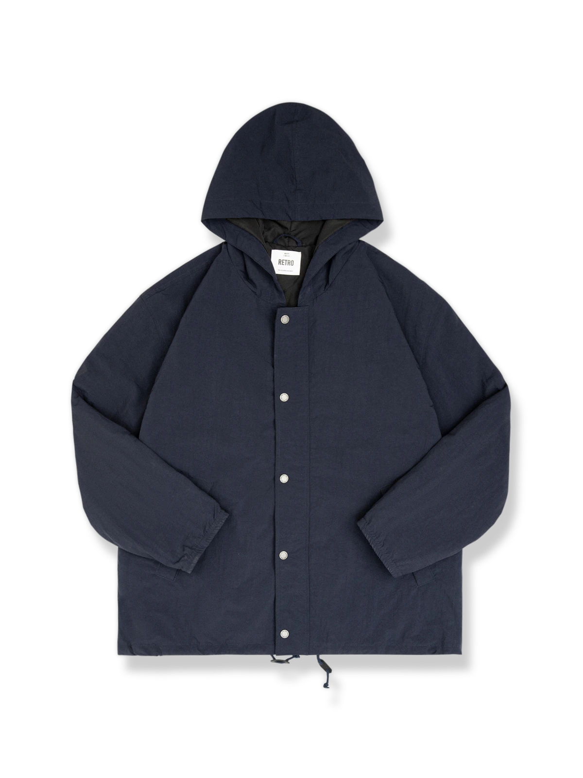 ネイビーフード付き 中綿ジャケット