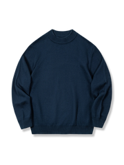 4色展開 ハーフタートルネック ニットセーター