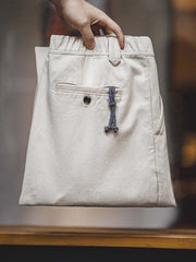 ホワイトデニム ストレートパンツ