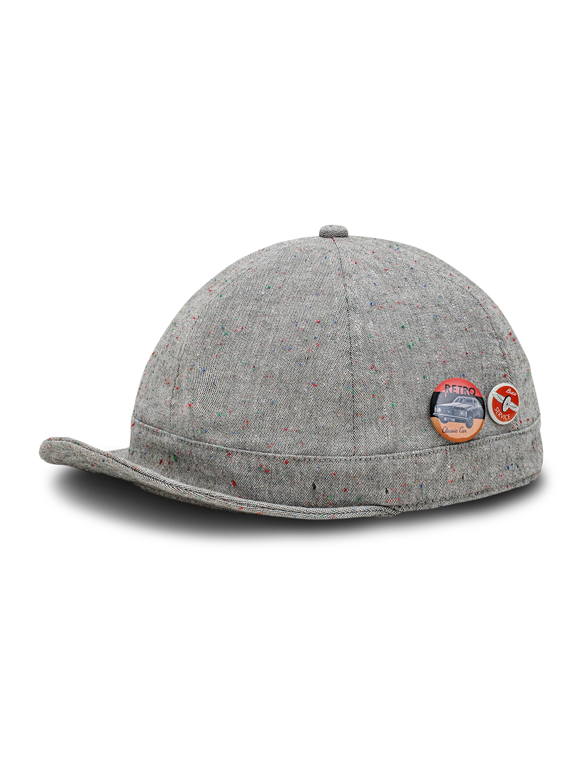 2WAY混紡 ドット キャップ