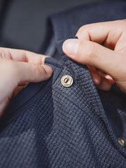 ヘンリーネック  ワッフル Tシャツ