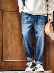 ヒゲ加工 ウォッシュ デニムパンツ