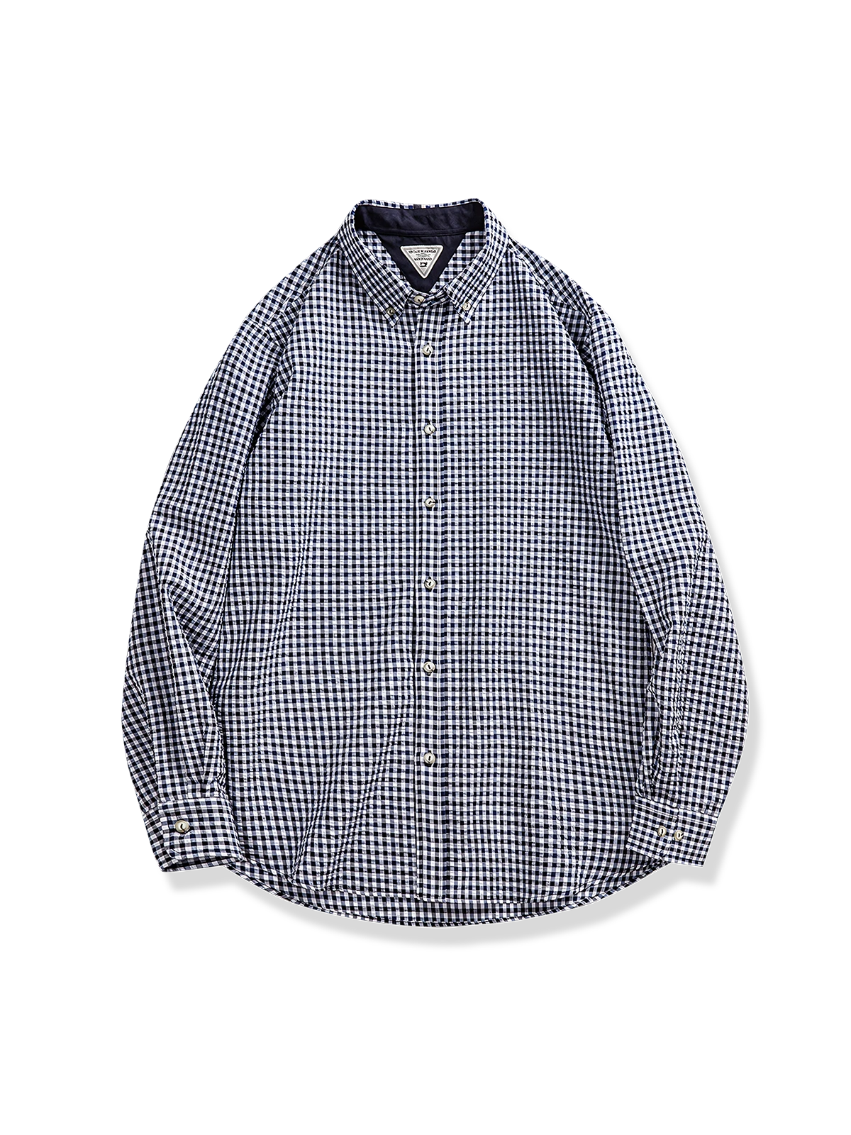 IVYチェック柄 ノンアイロンバブルシャツ