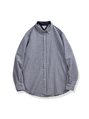 IVYチェック柄 ノンアイロンバブルシャツ