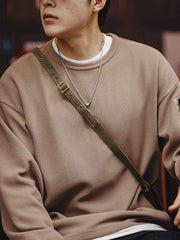 ワッフルグリッド長袖スウェット