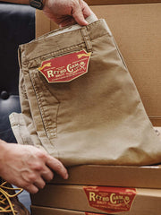 ワークスタイル カーキ スラックス パンツ