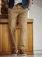 ワークスタイル カーキ スラックス パンツ