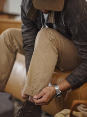 ワークスタイル カーキ スラックス パンツ