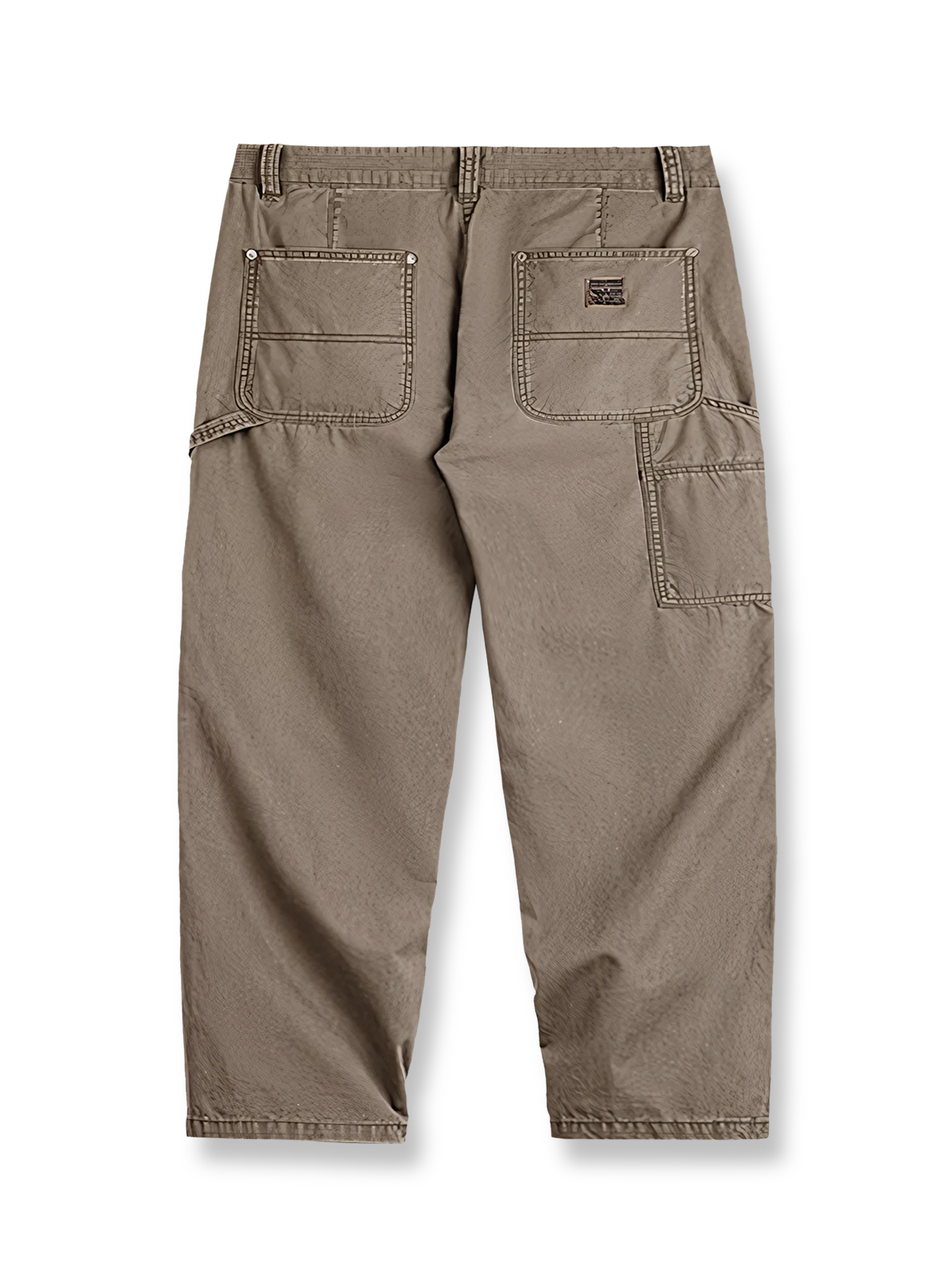 製品画像
B01改良型ダブルニー・カーゴパンツ、クラシックなB01型をリバイバル、ダブルニーのパッチとツールポケット、ハンマーループを備えたワークウェアスタイル、アンティーク仕上げの打ち込みリベットとエンボス加工されたレザーパッチ

詳細画像
改良型デザインでポケット数を減らしシンプルに、ヴィンテージ感を高める打ち込みリベットとレザーパッチ、100%コットンのキャンバス生地、ウォッシュ加工でレトロな風合いを実現したディテール