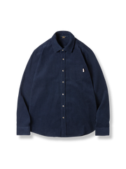 コーデュロイミリタリーグリーン長袖シャツ