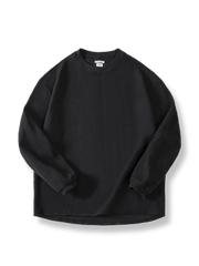 毛織りテクスチャーニットセーター