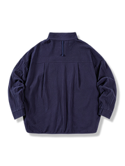 コットン POLO長袖シャツ