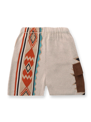 インターシャ編み ショートパンツ