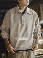 ストレッチ スポーツポロシャツ風スウェット