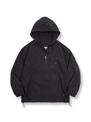 ハーフジップ フーディージャケット