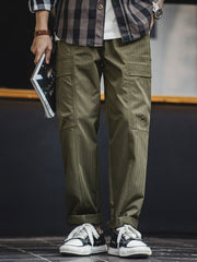 ヘリンボーン カーゴパンツ