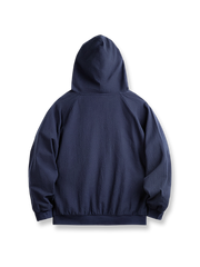 立体格子オールコットンジャカードフーディの全体画像 