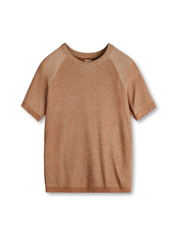 ヴィンテージオレンジニットTシャツ正面全体
