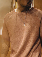 ヴィンテージオレンジニットTシャツ正面全体
