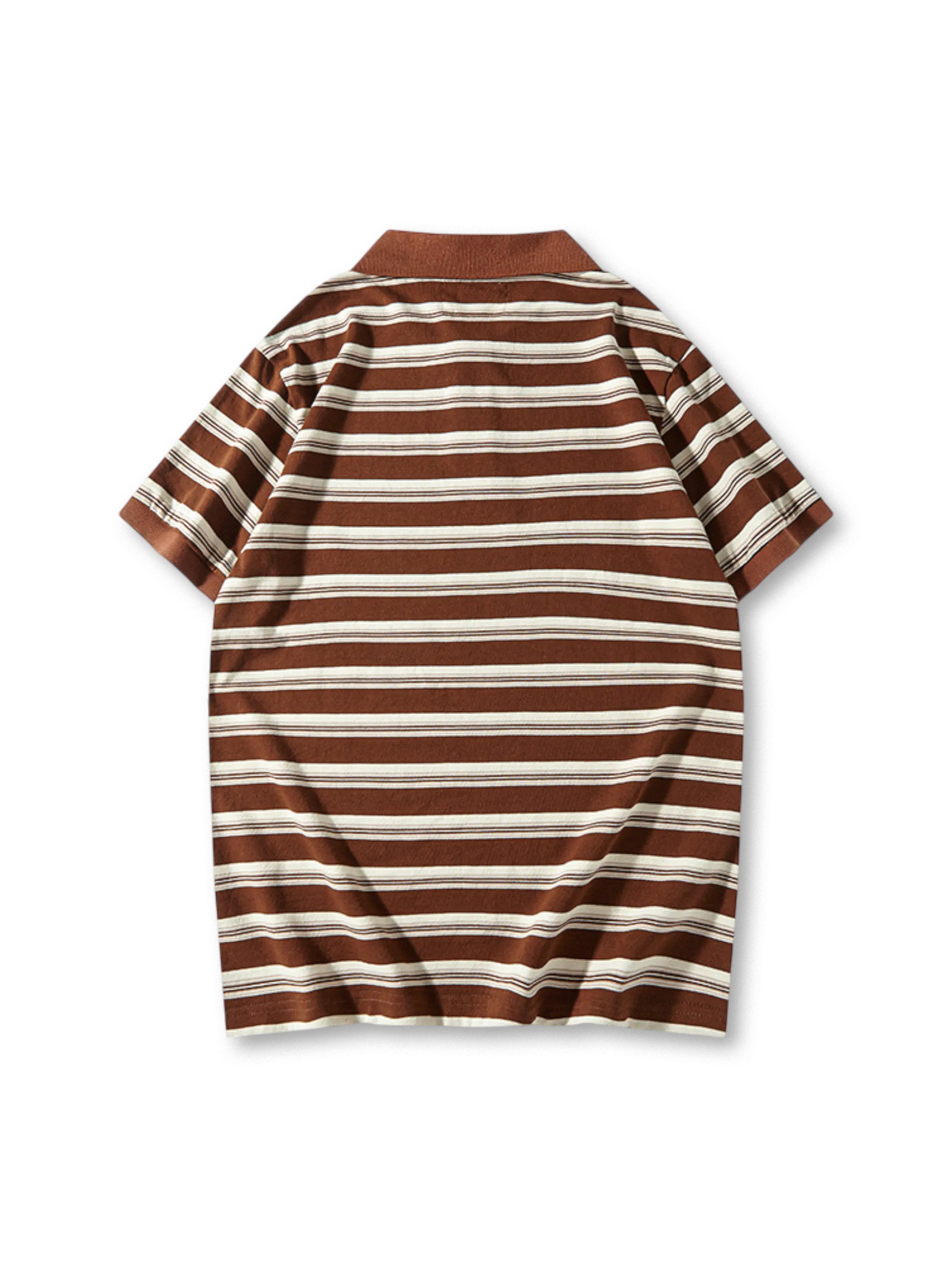 4色展開の245gヘビーウェイトボーダーポロシャツ