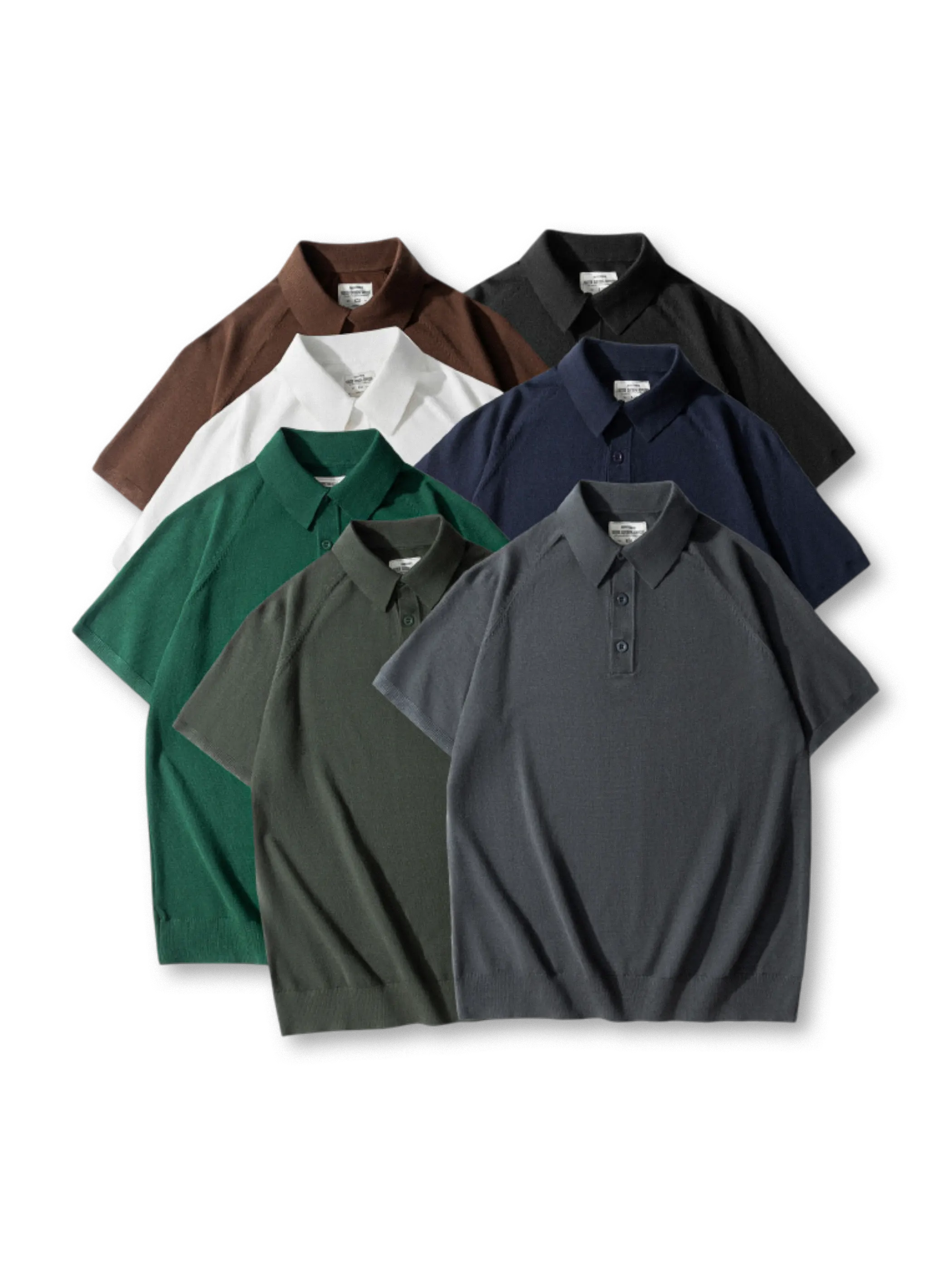 イタリアンニットアイスシルクポロ前面全体