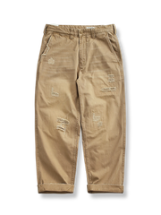 破れパッチワークカーゴパンツ