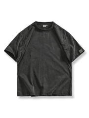 ドロップショルダー 重量感 ショートTシャツ