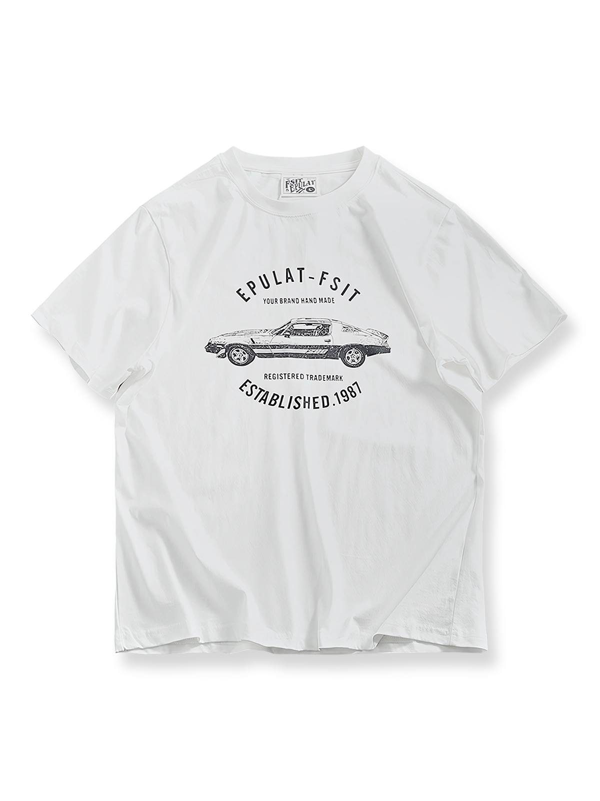 レーシングエレメントプリント半袖Tシャツ全体展示