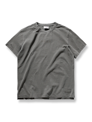 ヴィンテージ風ヘビーウォッシュ純綿クルーネック半袖Tシャツの全体像