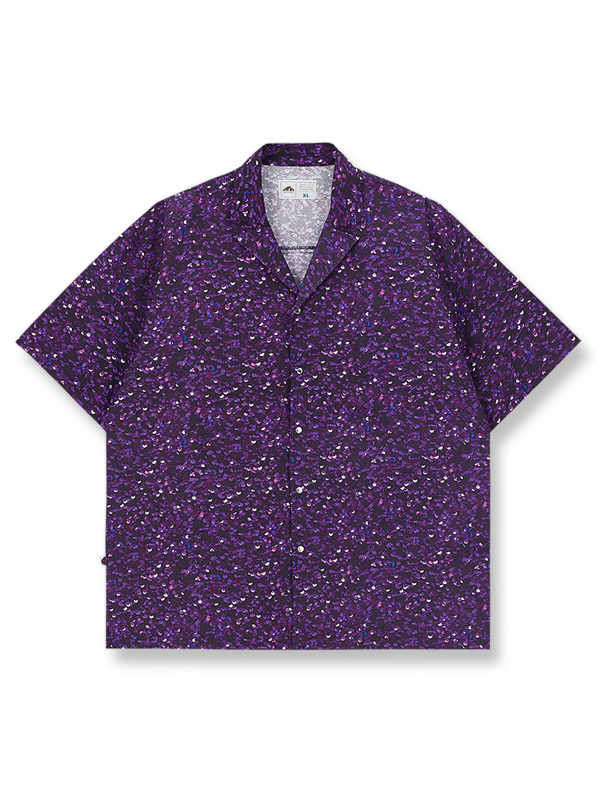 製品画像: 視覚錯覚プリント速乾アウトドアシャツの正面図