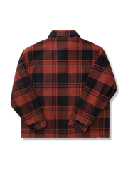 赤いチェック柄 ハンティングシャツジャケット