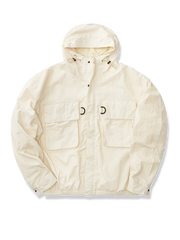 フード付き 防風ジャケット