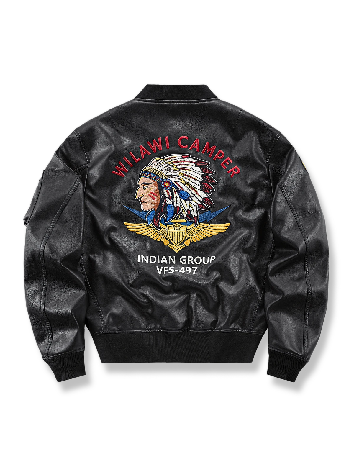 「INDIAN GROUP」アメカジ刺繍フライトジャケット