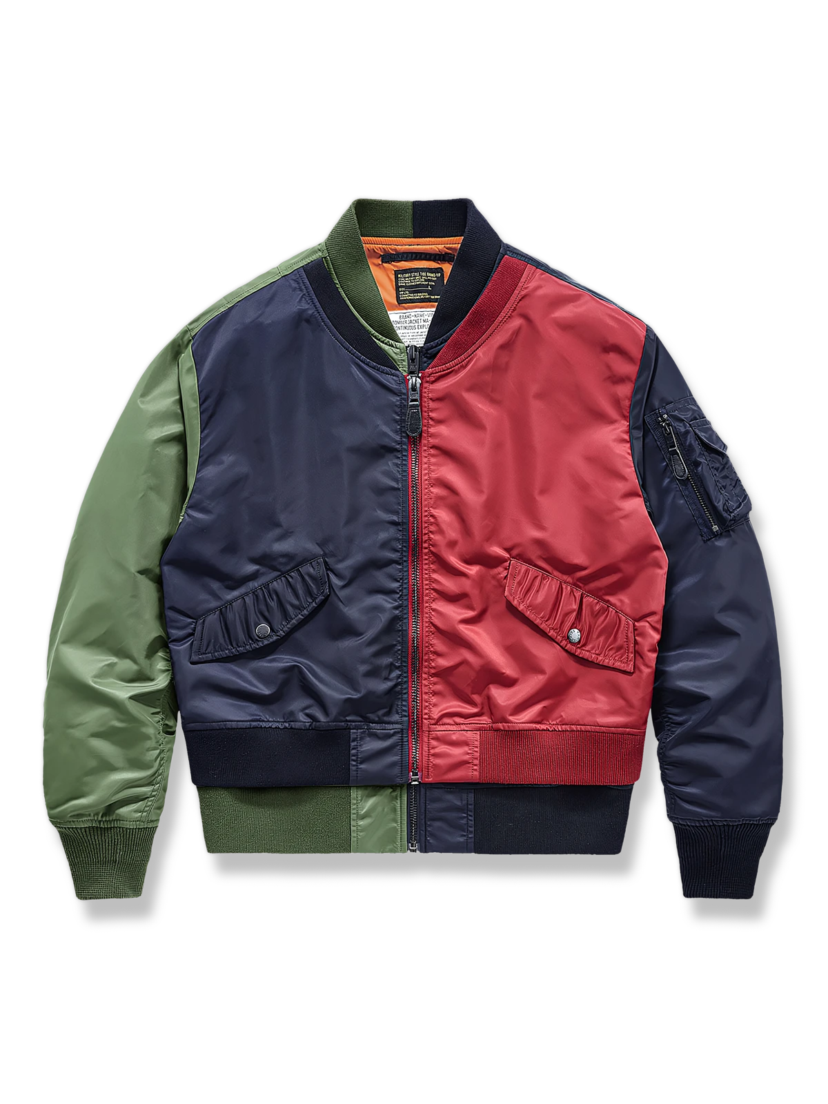 フェイクレイヤード フライトジャケット