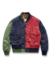 フェイクレイヤード フライトジャケット