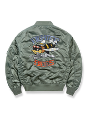 3色 刺繍入り  MA-1 ジャケット