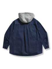 取り外し可能フード デニムジャケット