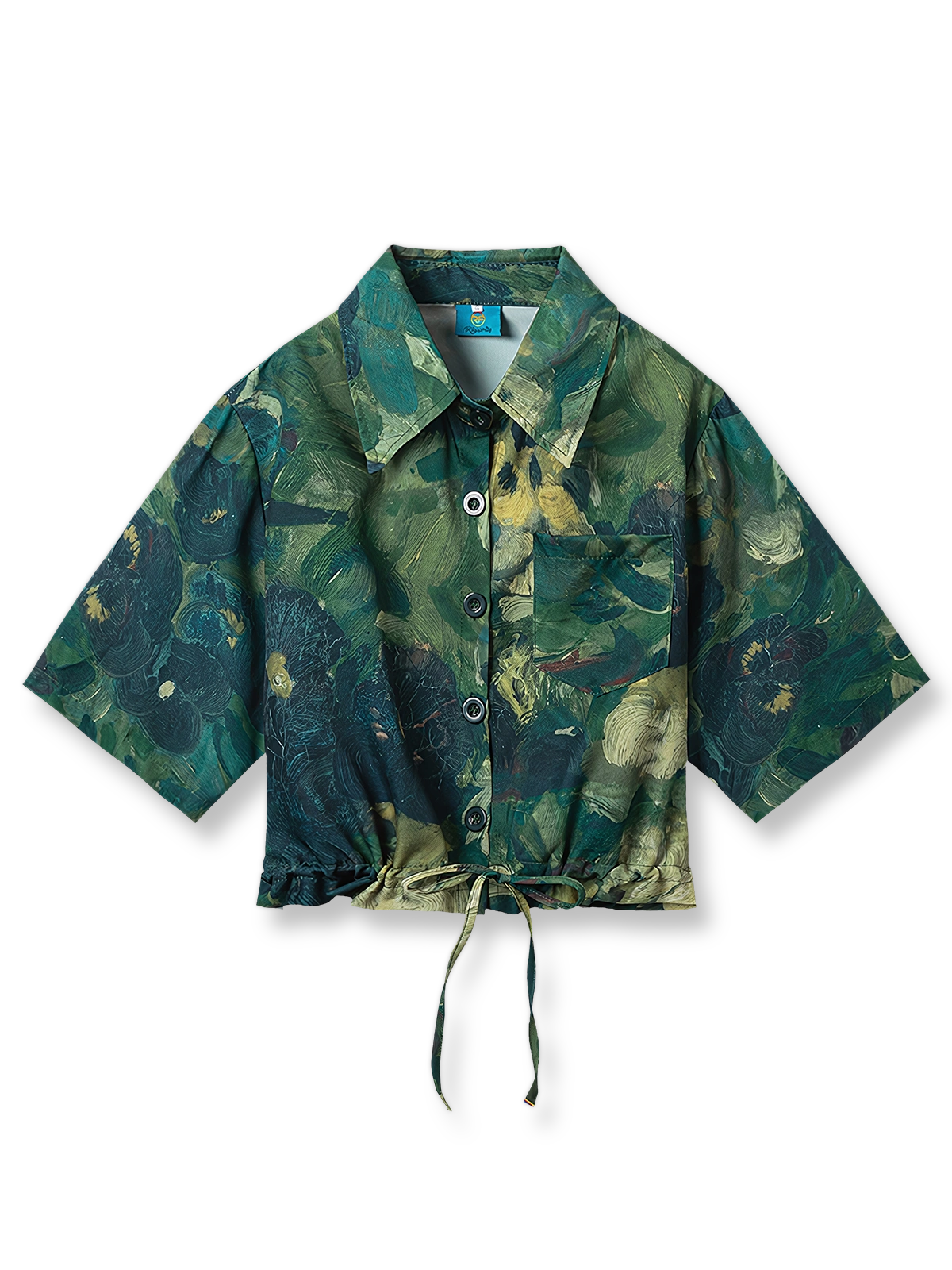 ヴィンテージペインティンググラフィティ半袖シャツの正面図