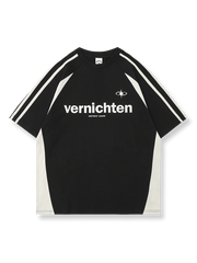 アメリカンヴィンテージ風の配色レーサースタイルTシャツ全体図